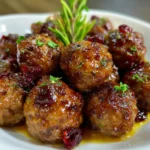 Best Christmas Cranberry Meatballs