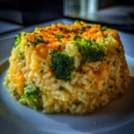 Broccoli cheese rice casserole