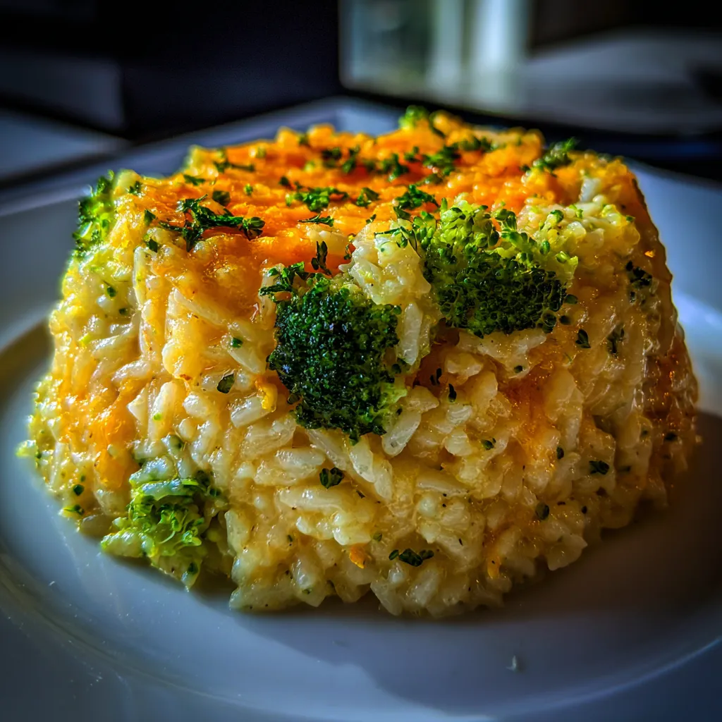 Broccoli cheese rice casserole