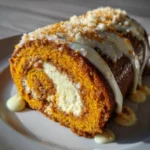 Creamy Pumpkin Spice Roll Cake