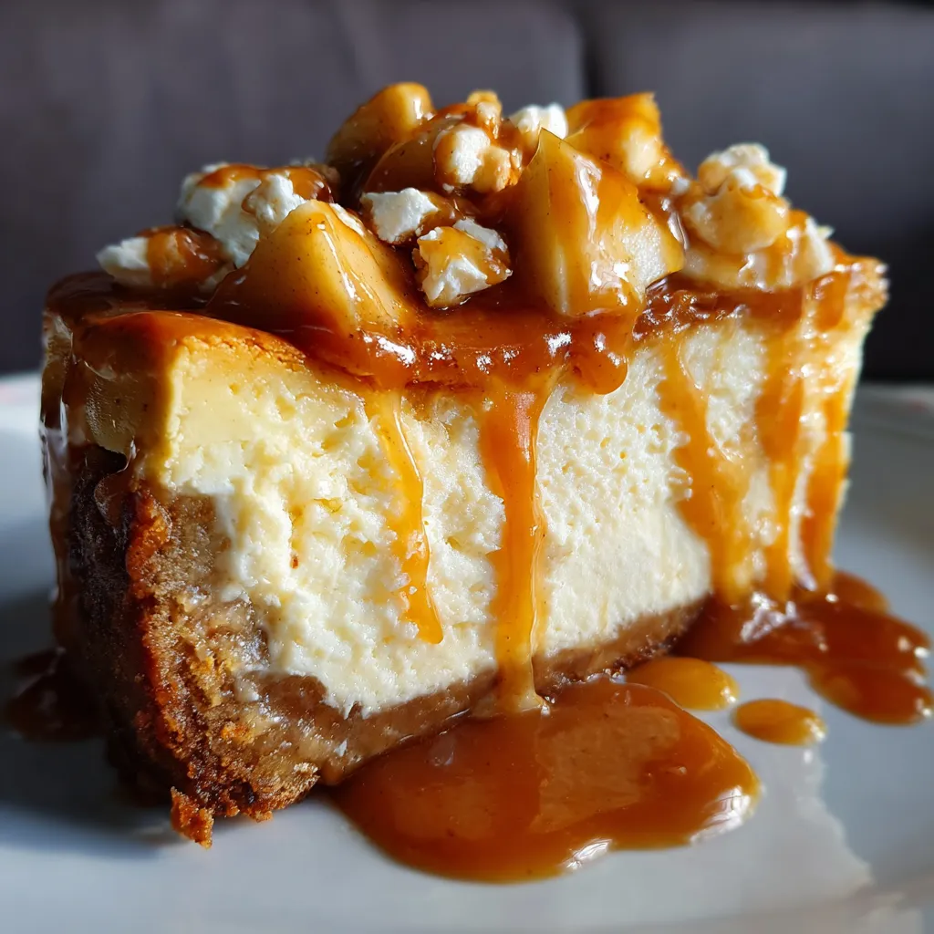 Salted Caramel Apple Pie Cheesecake Recipe