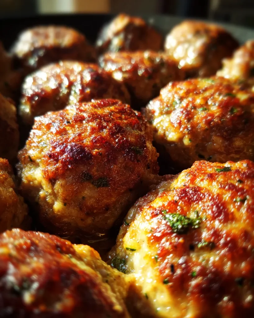 Apple and Sage Turkey Meatballs