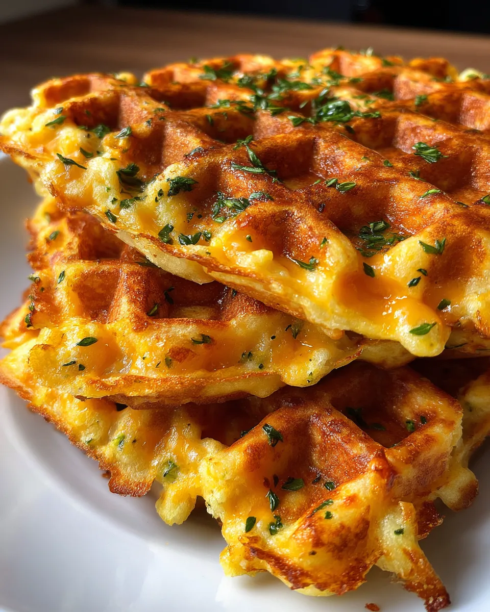 Broccoli Cheese Waffles