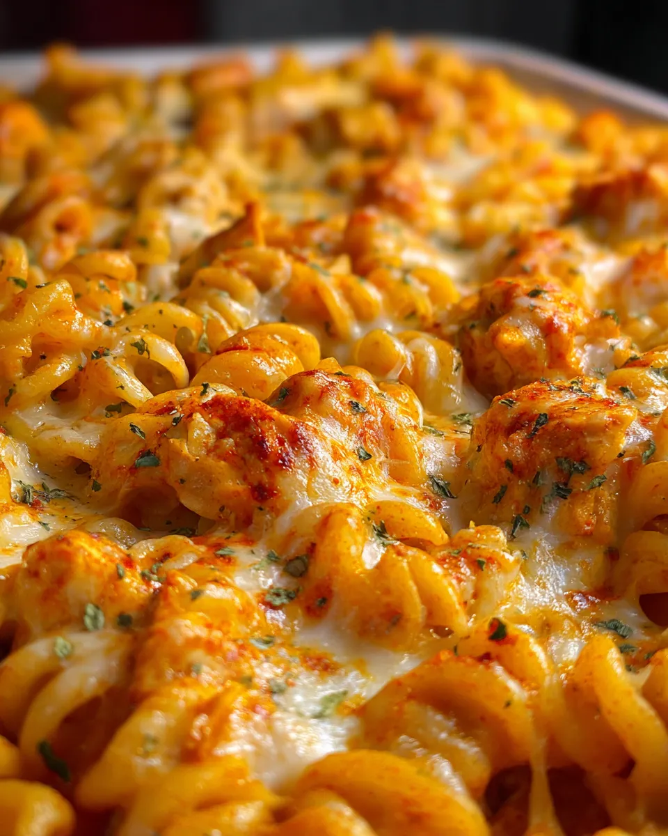 Buffalo Chicken Pasta Bake Recipe