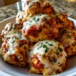 Cheesy Chicken Parmesan Meatballs Recipe