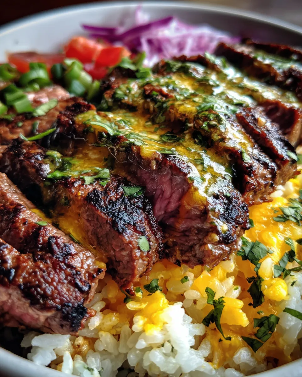 Cilantro Lime Steak Bowls