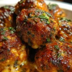 Crockpot French Onion Meatballs