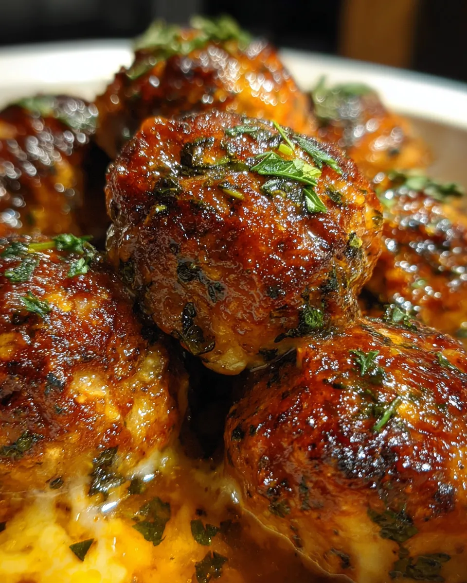 Crockpot French Onion Meatballs