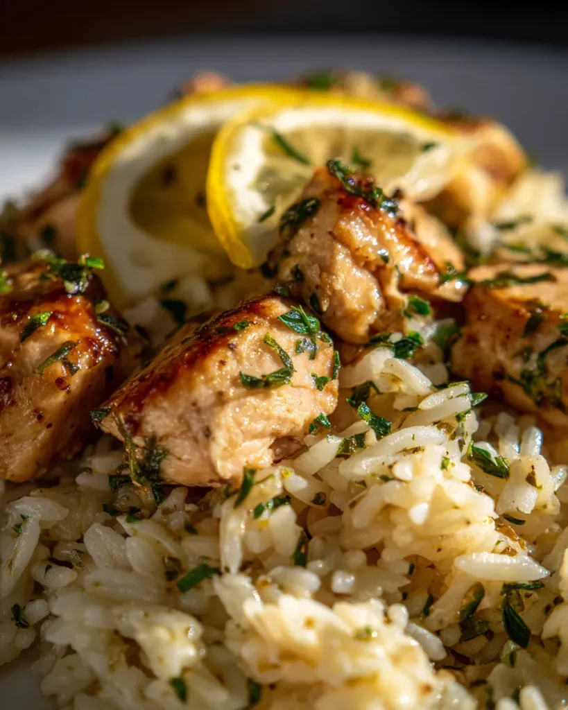 Easy Greek Lemon Chicken with Flavorful Rice Recipe