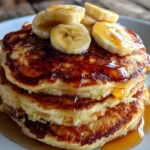 Fluffy Banana Cottage Cheese Pancakes