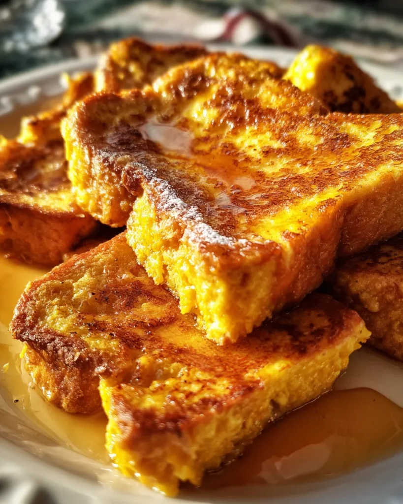 Pumpkin French Toast Breakfast