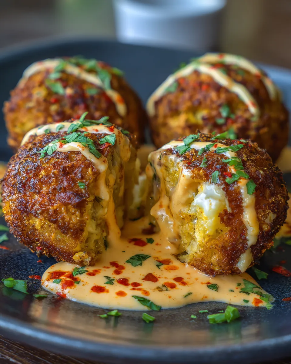 Reuben Balls with Spicy Thousand Island Sauce