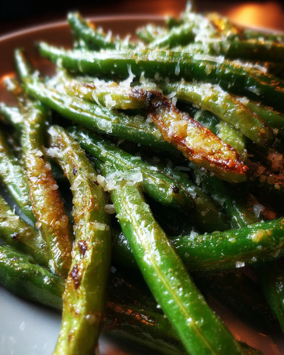 Roasted Parmesan Green Beans Recipe