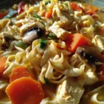 Thai Chicken Soup with Noodles and Vegetables