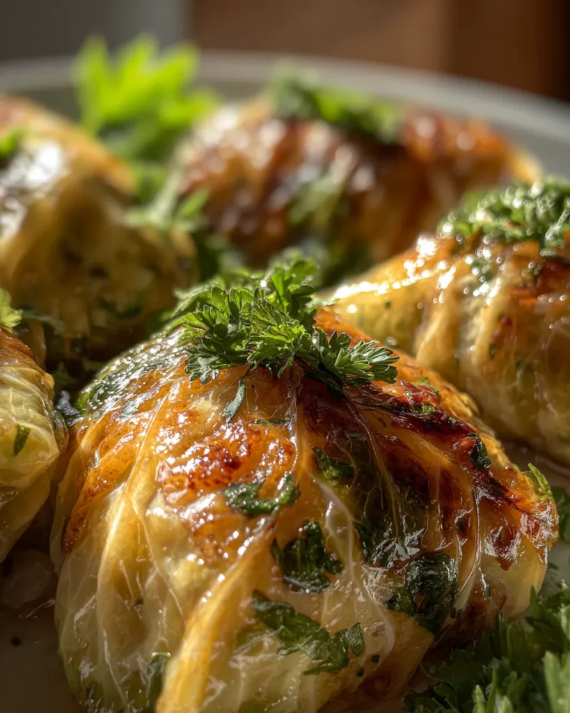 Vegetarian Stuffed Cabbage Rolls