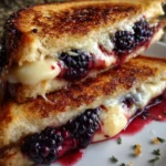 Blackberry Balsamic and Brie Grilled Cheese