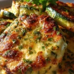 Cheesy Garlic Zucchini Steaks