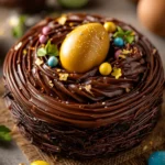 Chocolate Easter Egg Nest Cake