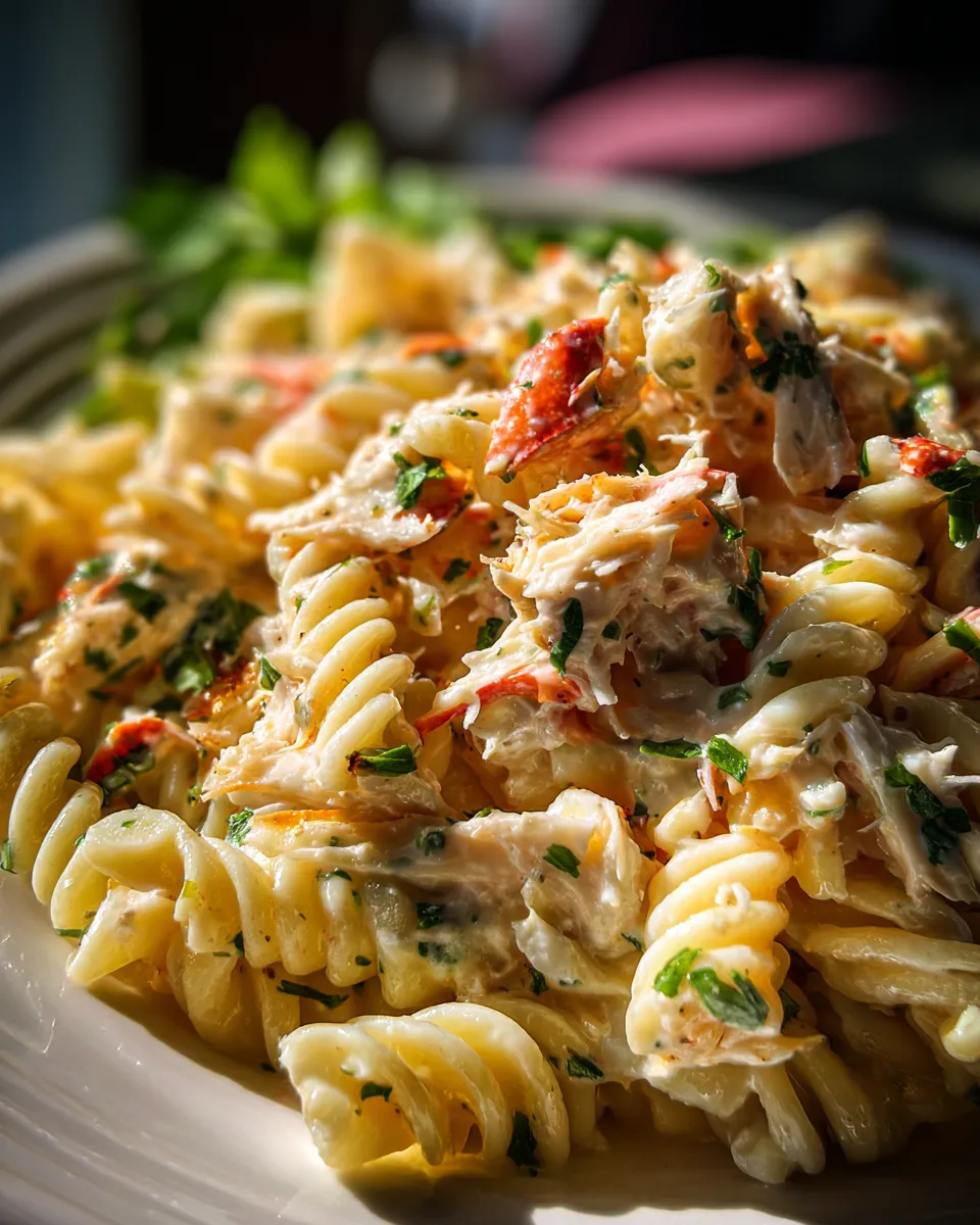 Creamy Crab Pasta Salad