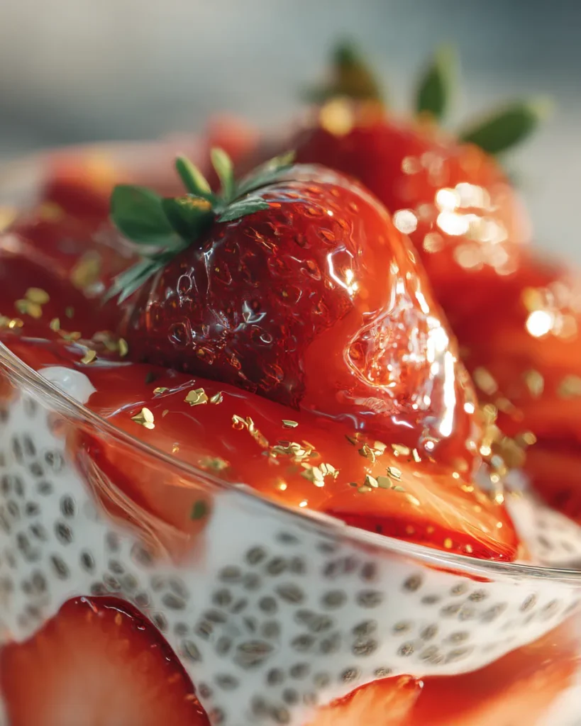 Strawberry Chia Seed Pudding
