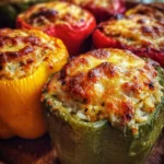 Stuffed Bell Peppers with Rice & Veggies
