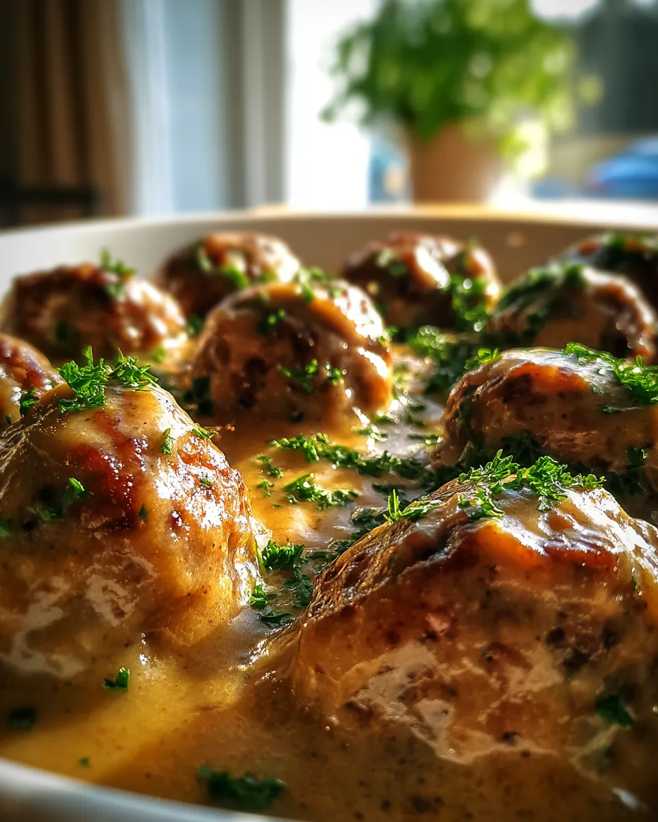 Swedish Meatballs with Gravy