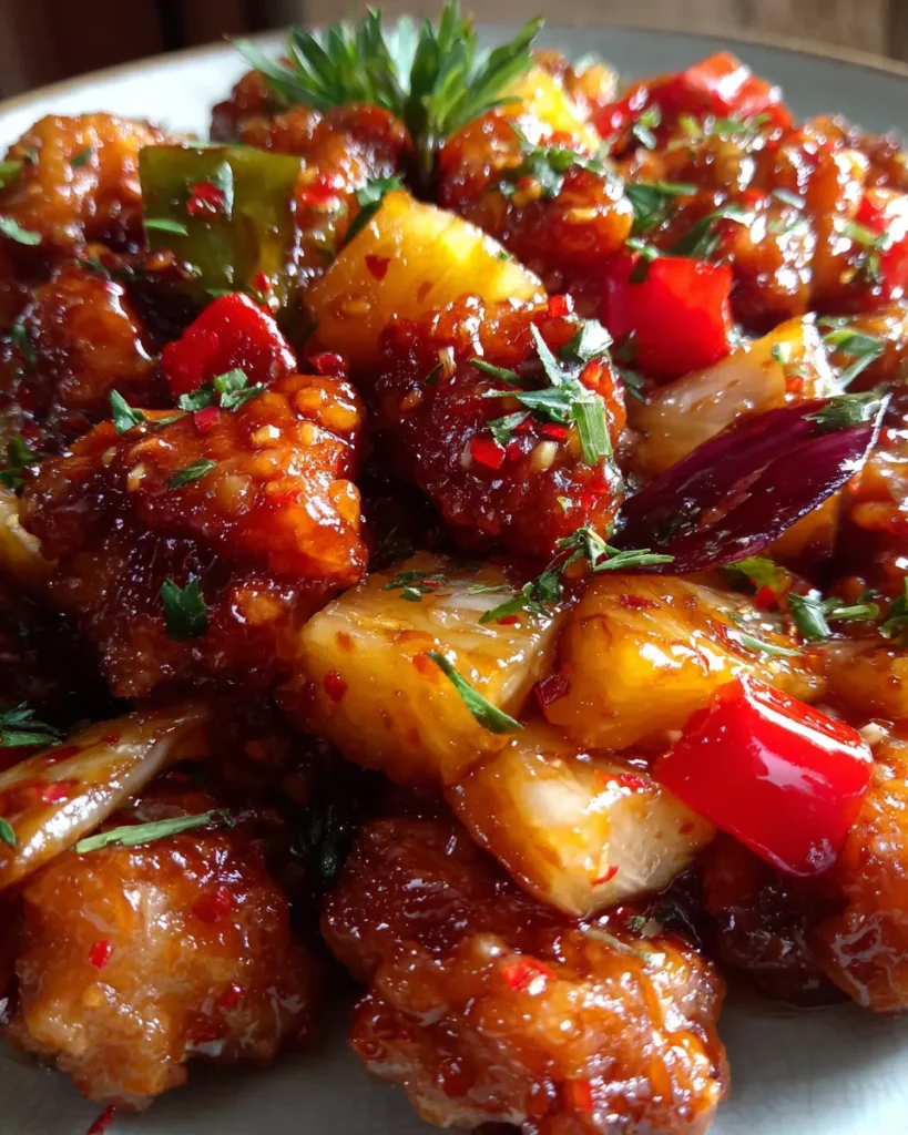 Sweet and Sour Chicken with Pineapple
